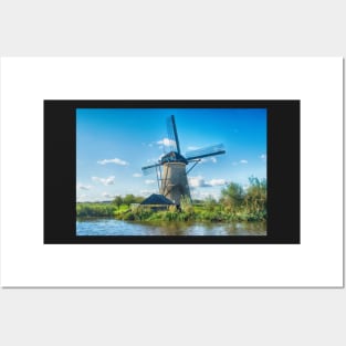 Windmills of Kinderdijk Nederlands (UNESCO Site) Posters and Art